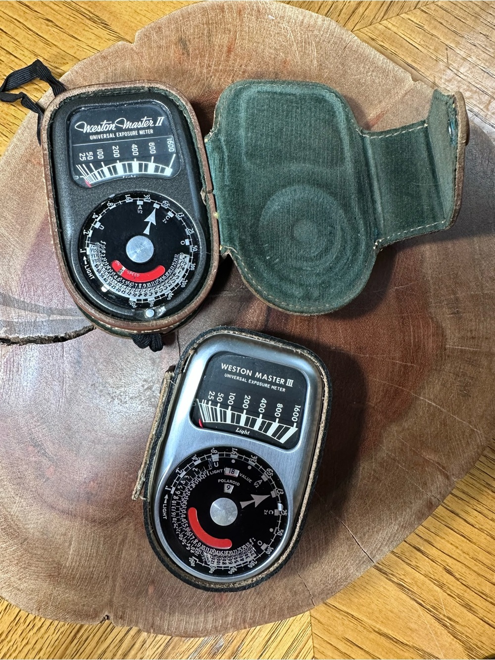 Vintage Weston Master II & III Exposure Light Meter Lot - Display / Parts Only